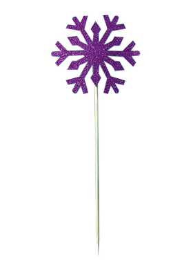 冬天情景生日雪花插牌圣诞