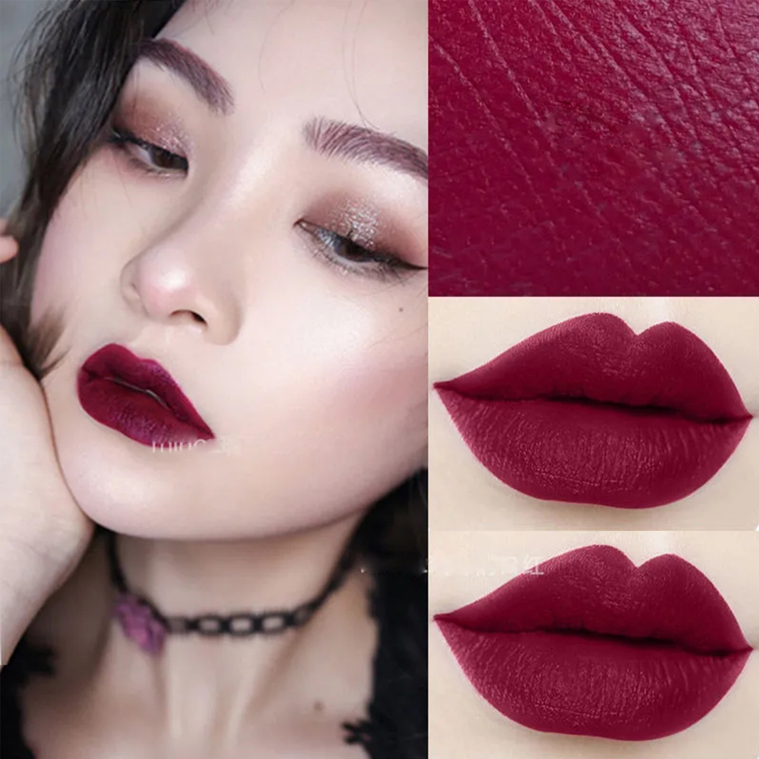 口红浆果色梅子玫紫红树莓红