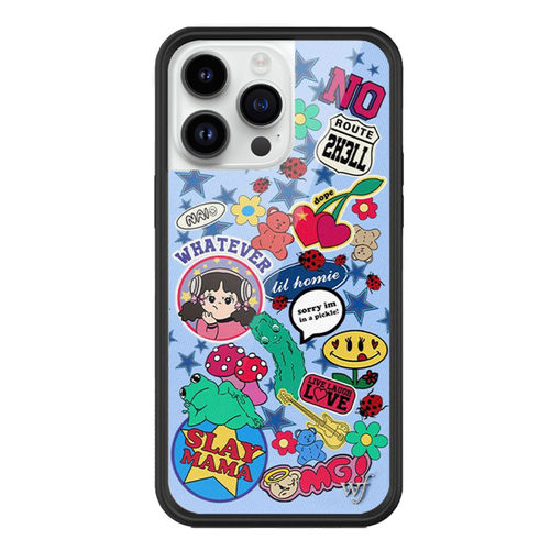 Wildflow联名Nailea Devora女孩贴纸苹果15适用iPhone14/13ProMax壳欧美ins全包防摔时尚12防摔WF保护套