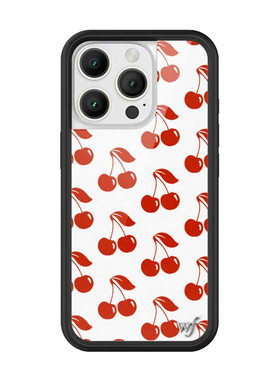 Wildflow甜心樱桃American Cherries适用iPhone16/15/14ProMax/plus苹果13Pro壳欧美经典防摔保护套12