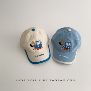 宝宝帽子春秋薄款 遮阳防晒鸭舌帽可爱卡通造型男女童出游棒球帽夏