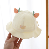 宝宝帽子春秋季 男女童盆帽 可爱超萌渔夫帽婴儿防风遮阳可调节冬款