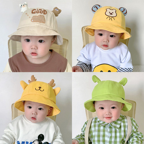 婴儿防晒帽子春秋遮阳帽宝宝