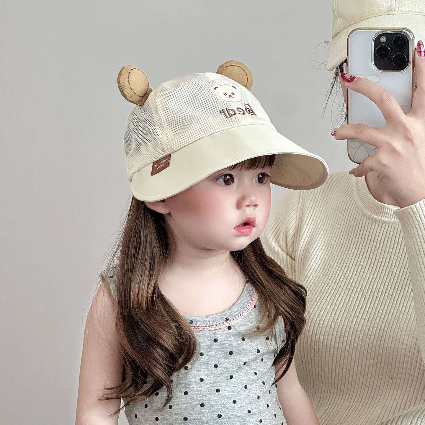 儿童遮阳帽子夏季薄款透气网眼大帽檐鸭舌帽男女宝宝防晒棒球帽潮