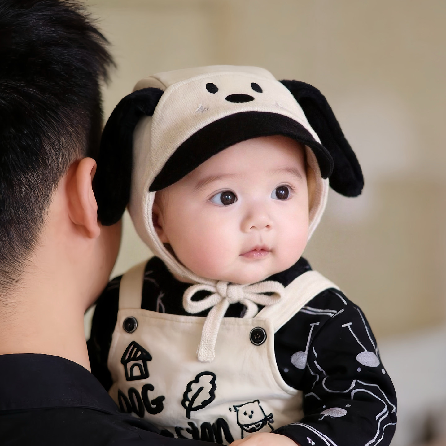 ins可爱婴幼儿帽子秋冬款保暖加厚护耳包头帽男女宝宝小月龄胎帽