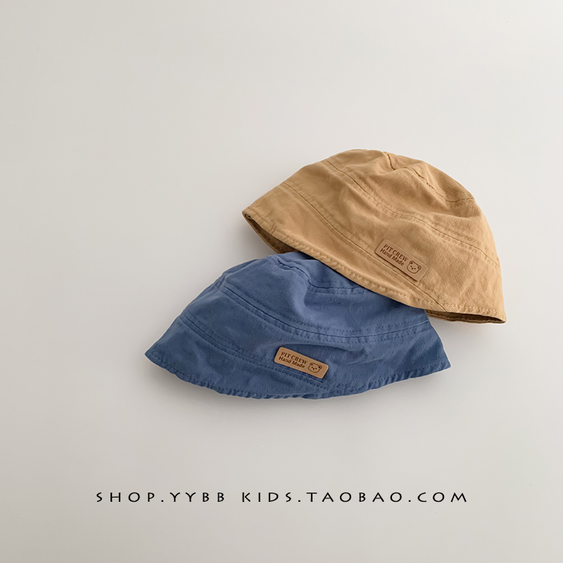韩国ins春秋薄款男女宝宝水桶盆帽儿童洋气凹造型遮阳防晒渔夫帽