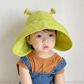 儿童空顶帽防晒帽女童遮阳帽大帽檐宝宝帽子春夏季 男童太阳帽出游