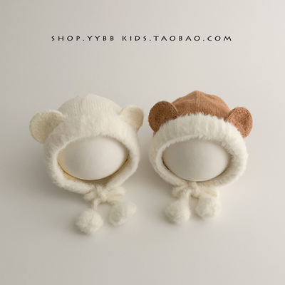 宝宝帽子秋冬季婴幼儿保暖毛绒帽