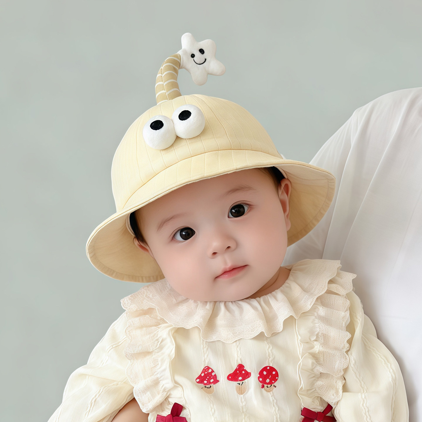 婴儿帽子春秋薄款遮阳防晒大帽檐渔夫帽男女宝宝小月龄卡通盆帽夏,童装/婴儿装/亲子装,帽子,淘宝优惠券,粉丝福利购,淘宝优惠卷