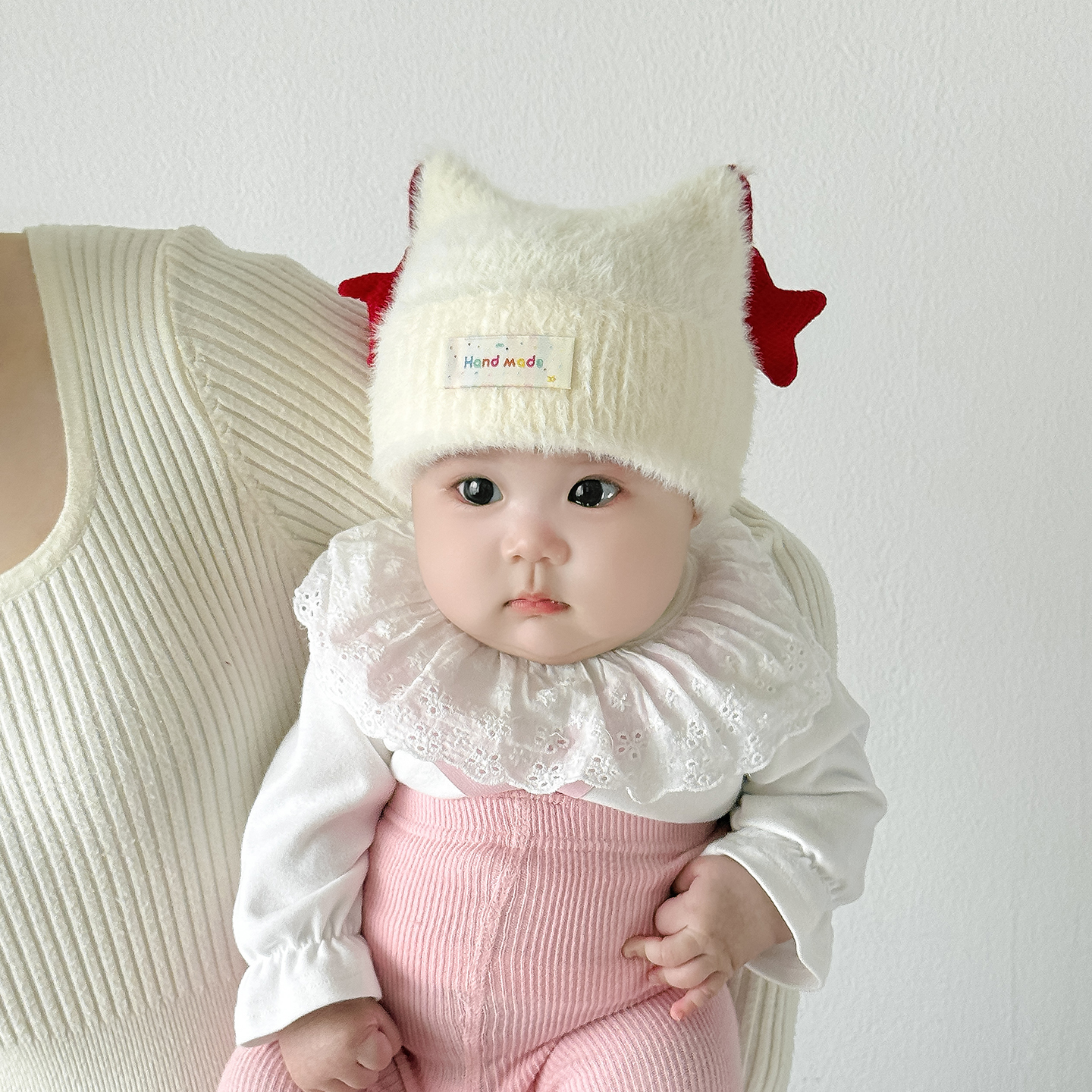 宝宝帽子秋冬季保暖加厚针织套头帽男女儿童韩版出游防风毛线帽潮