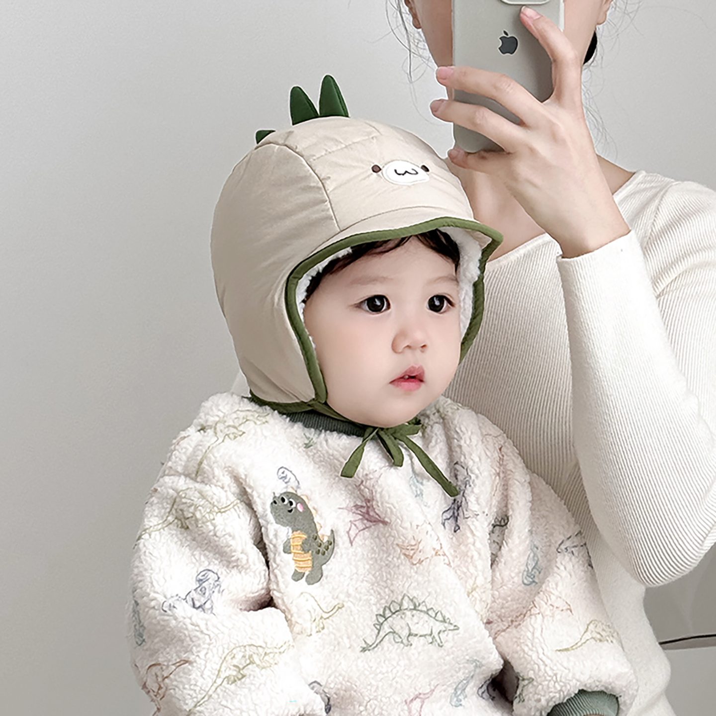 韩版卡通儿童帽子秋冬季加绒保暖护耳帽男女宝宝夹棉雷锋包头帽潮