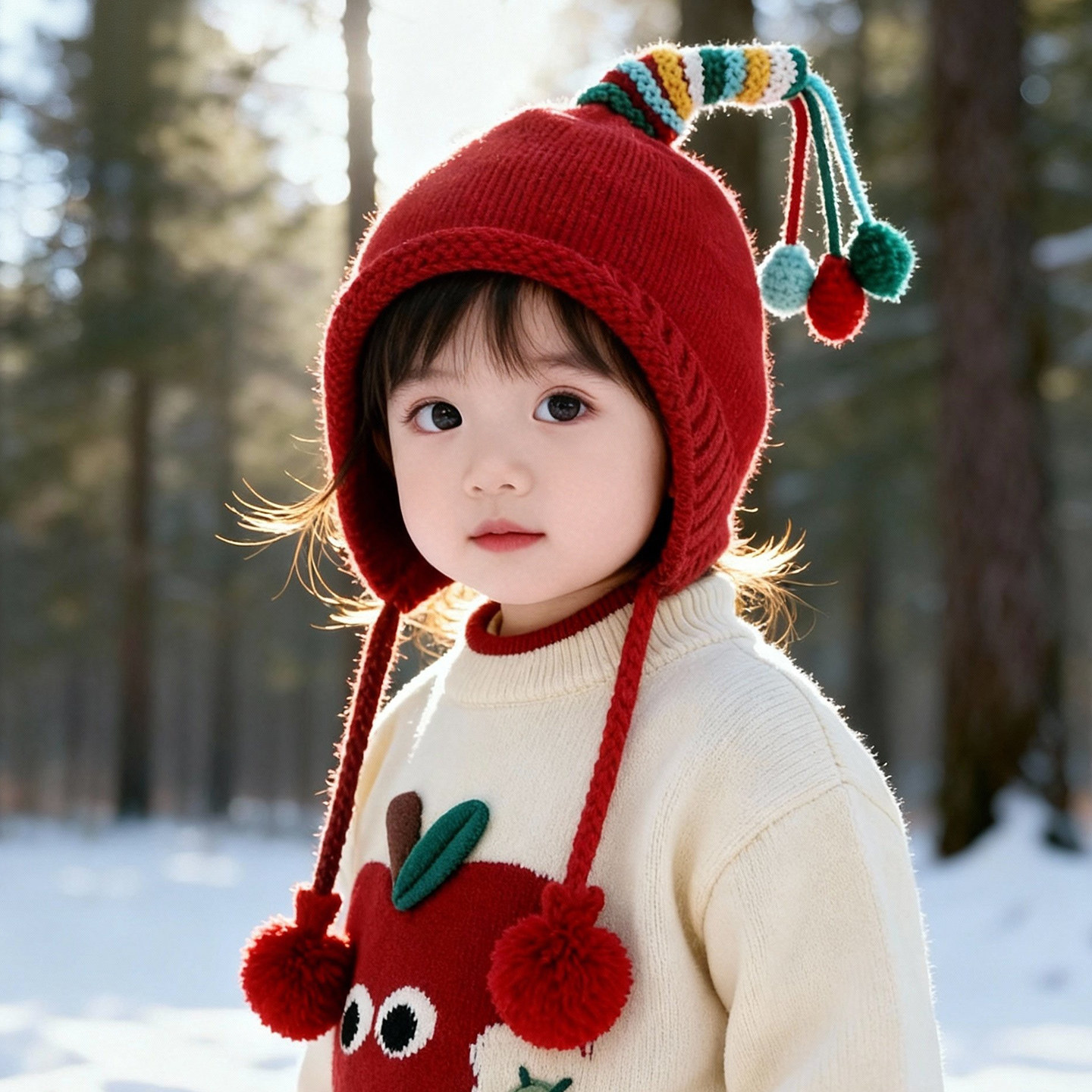 韩版儿童帽子秋冬季保暖加厚针织护耳帽男婴女宝宝外出防风毛线帽,童装/婴儿装/亲子装,帽子,淘宝优惠券,粉丝福利购,淘宝优惠卷