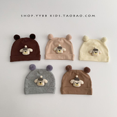 ins可爱婴幼儿帽子春秋季 护囟门胎帽男女宝宝小月龄新生儿套头帽