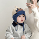 宝宝帽子秋冬季 保暖加厚针织护耳帽男女儿童可爱防风毛线雷锋帽潮