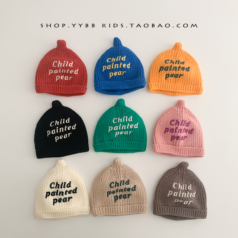 宝宝冬季韩版帽子毛线帽