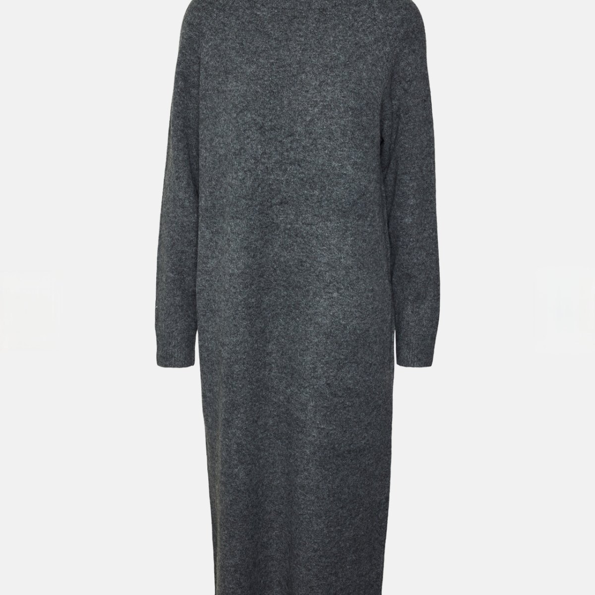 冬季高领针织中长款毛衣裙