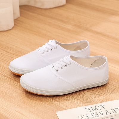 白球鞋白网鞋男女帆布鞋小白鞋