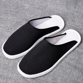 爸爸鞋 吸汗透气传统包头拖鞋 男女手工千层底室内家居鞋 老北京布鞋