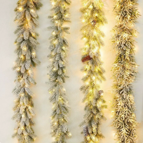 琳翔圣诞藤条圣诞装饰品积雪藤条