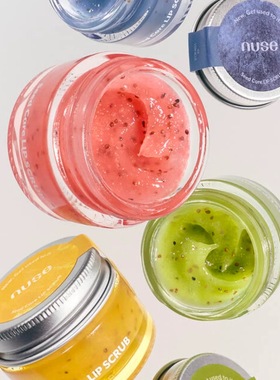 nuse唇部麿砂膏新品韩国颗粒精华唇纹淡化水果西柚芒果保湿滋养