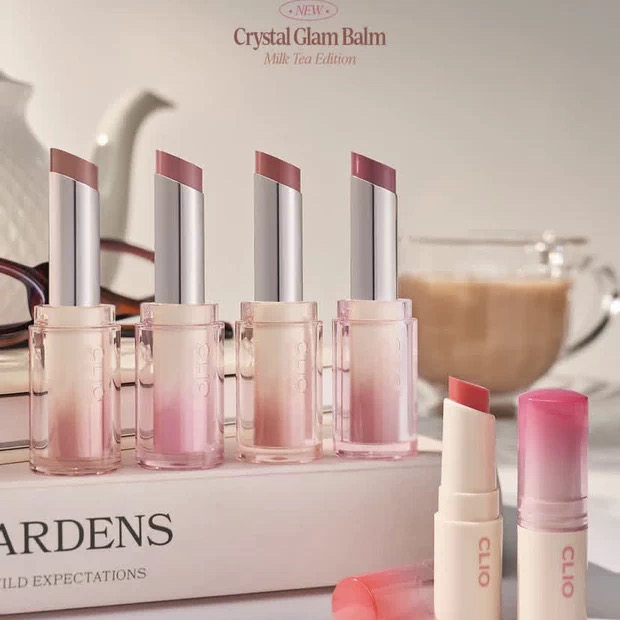 clio唇膏口红韩国新品滋润保湿crystal glam奶茶系列oy水晶奶油