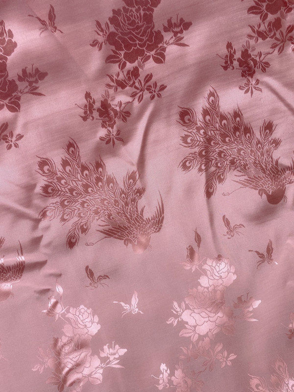 傳統提花面料獨家複刻老緞子布料孔雀蝶戀花提花旗袍中式漢服布料在類目 服飾配件/皮帶/帽子/圍巾, 製衣面料, 布面料中 - 來自Buy2taobao.com提供專業的淘寶代購服務