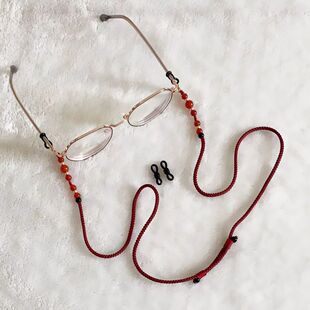 手工眼镜链防掉眼镜绳口罩挂链绳老花镜可调节旅游 glasses chain