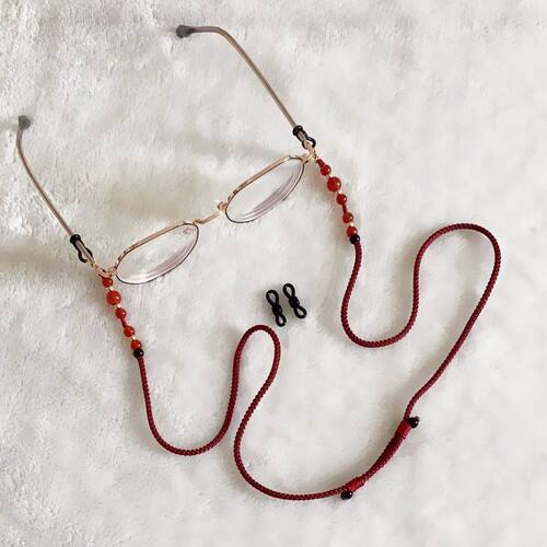 手工编织眼镜绳可调节