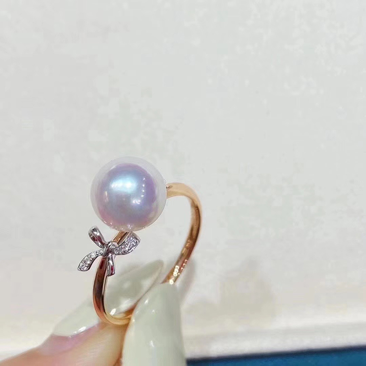 纯银珠宝蜜蜡手工戒指空托