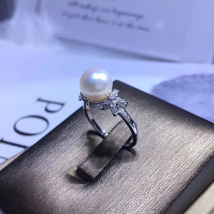 diy纯银18k金个性款开口珍珠