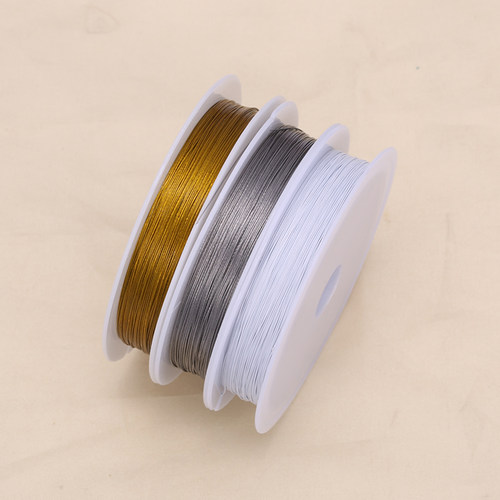 软钢丝绳珍珠线串小珍珠DIY材料