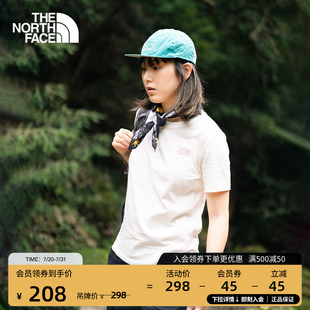 经典 TheNorthFace 款 T恤户外透气新款 8EYP 北面女纯棉印花短袖