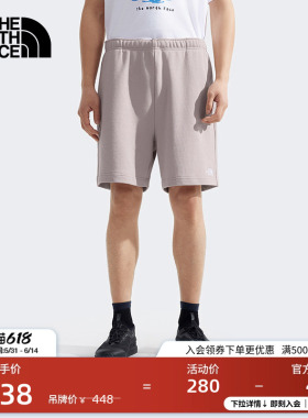 北面男纯棉宽松针织短裤户外休闲透气夏季TheNorthFace|88GD