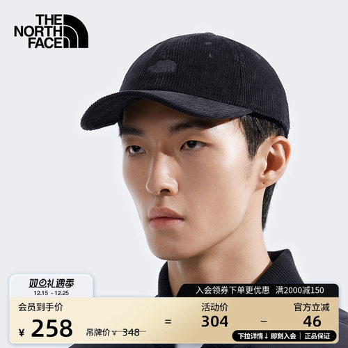 北面男女同款遮阳鸭舌帽