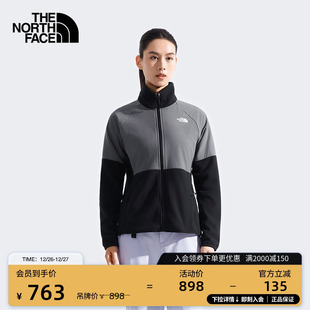北面女Glacier立领抓绒外套保暖户外新款 8FJX TheNorthFace