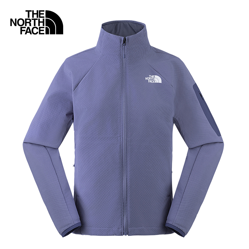 北面女抓绒保暖防风软壳衣