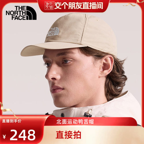 北面男女同款运动鸭舌帽