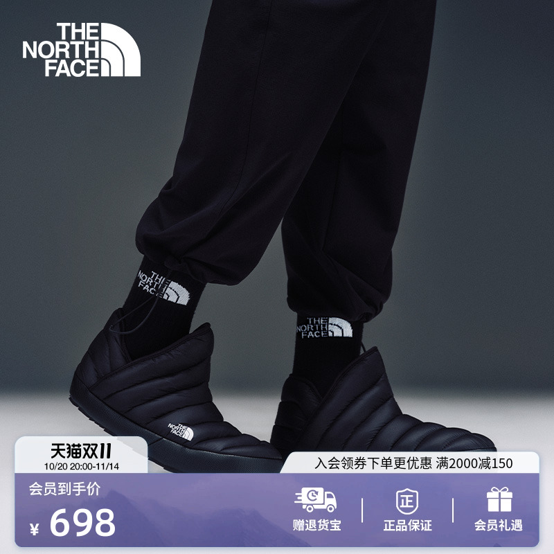 北面男保暖防泼水营地鞋