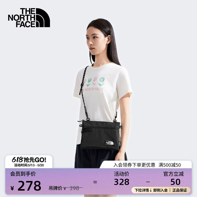 北面男女同款Light 3L单肩包斜挎包轻量户外TheNorth