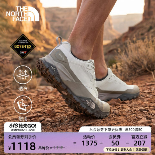 北面男GTX防水低帮徒步鞋