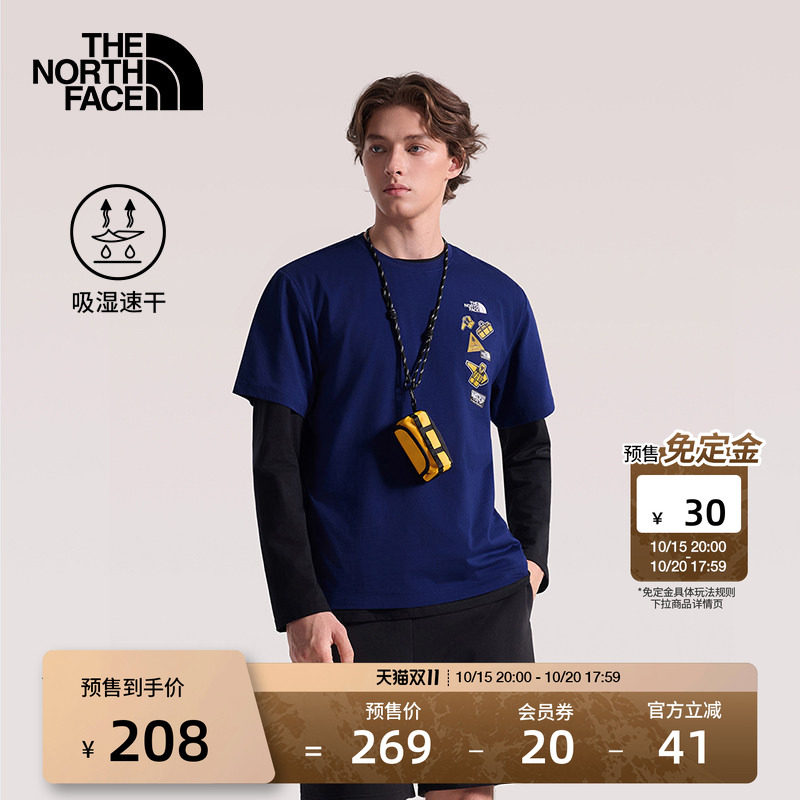 北面短袖男女同款T恤运动上衣户外速干透气新款TheNorthFace|8GWJ