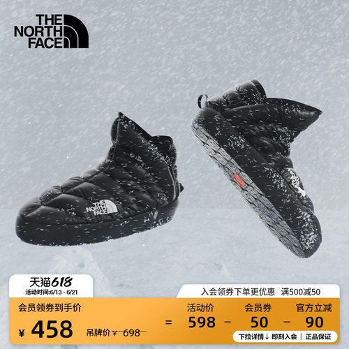 北面女保暖防泼水营地鞋