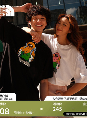 北面男女同款TDC印花系列短袖T恤户外透气新款TheNorthFace|8GYZ