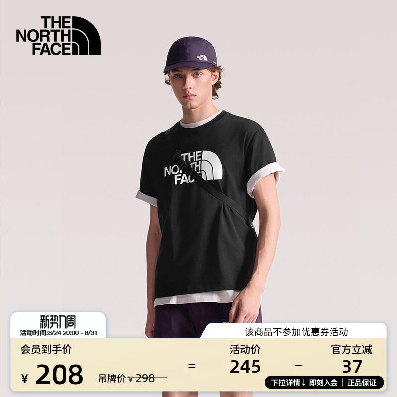 【编辑挑款】北面短袖T恤男女同款纯棉运动户外透气新款TheNorthFace|8GWB