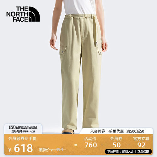 北面女纯棉休闲工装裤