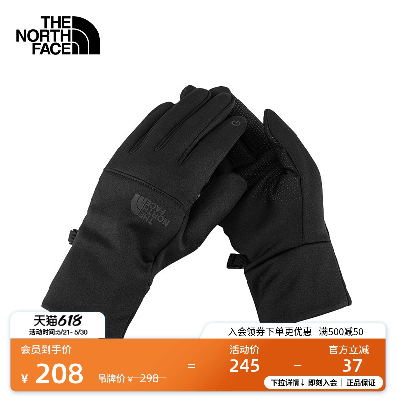 北面女Etip手套抓绒保暖可触屏户外冬季TheNorthFace