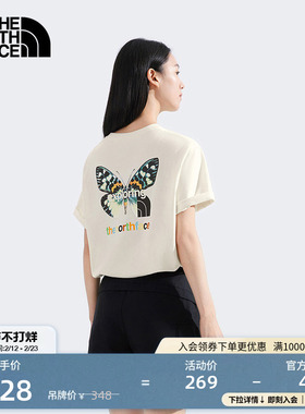 北面男女同款纯棉短袖T恤运动户外休闲透气新款TheNorthFace|8DC0