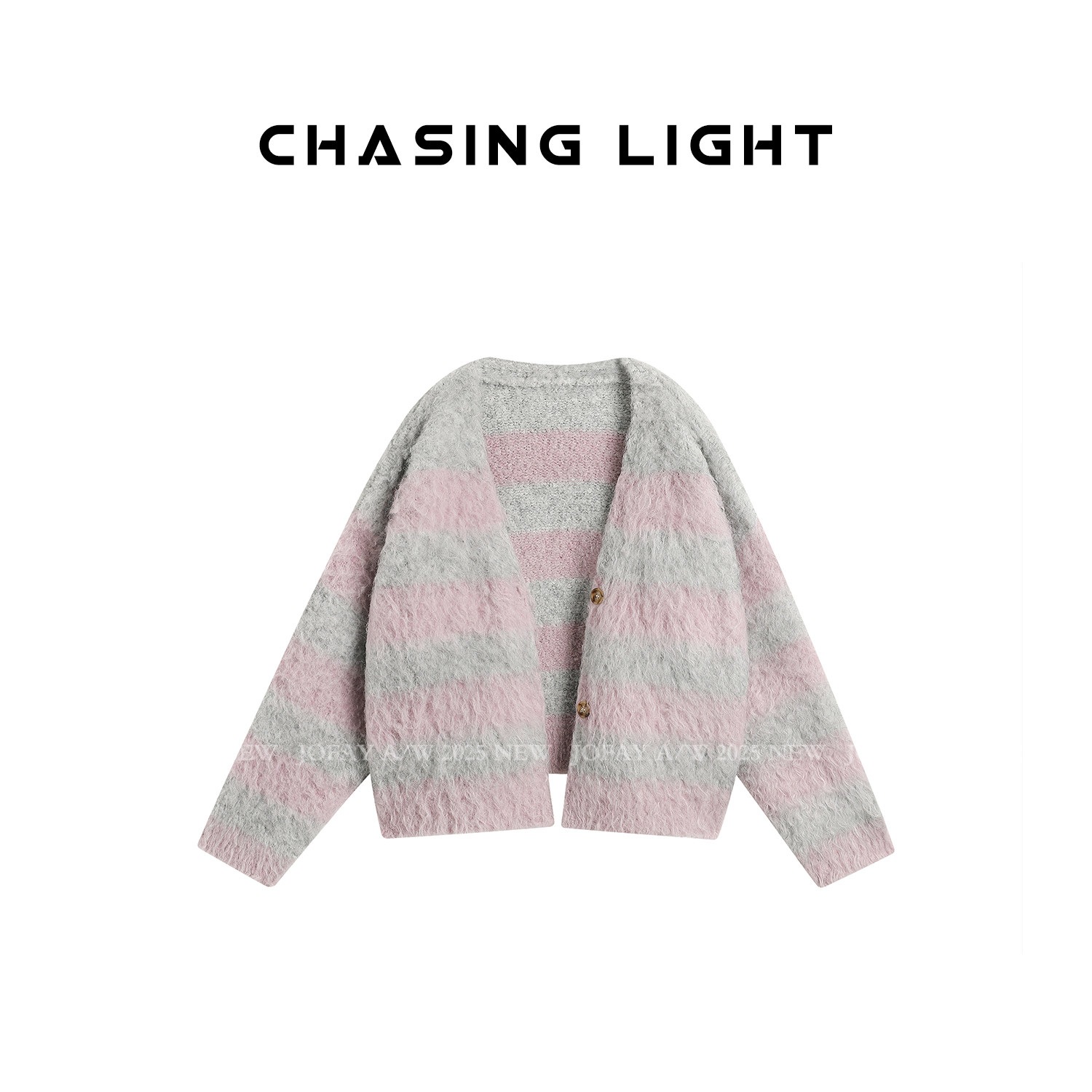 小侨jofay 粉灰雾语 条纹撞色毛衣 M1363,女装/女士精品,毛针织衫,淘宝优惠券,粉丝福利购,淘宝优惠卷