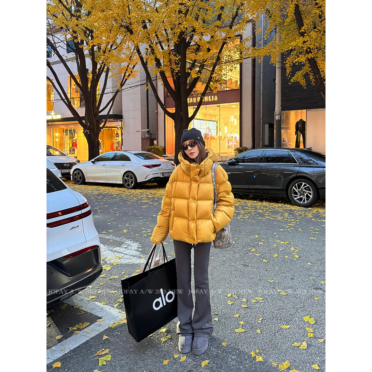 小侨jofay 瘦瘦瑜伽喇叭裤 微喇高腰鲨鱼裤 K1742