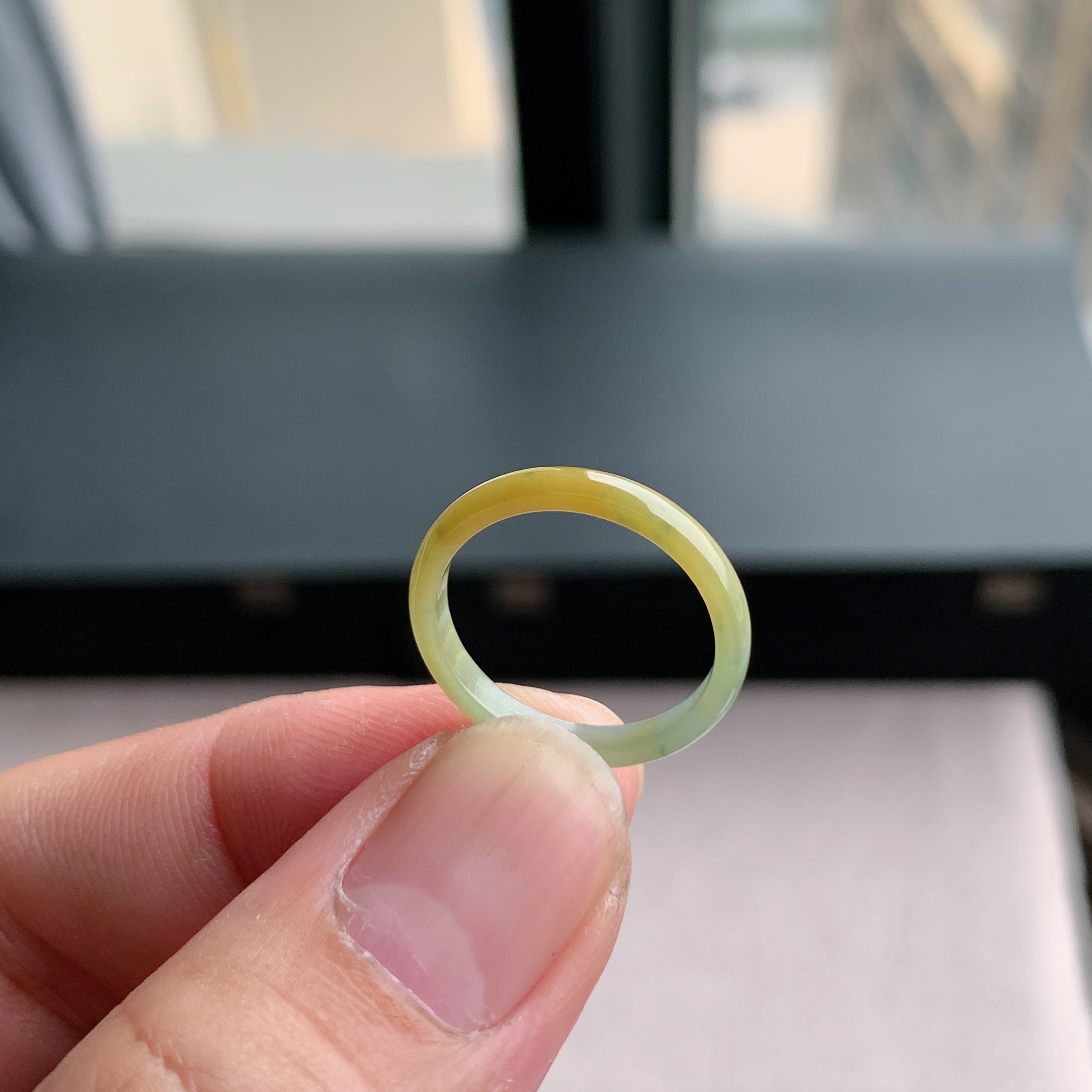 天然A货翡翠冰糯种14号戒指